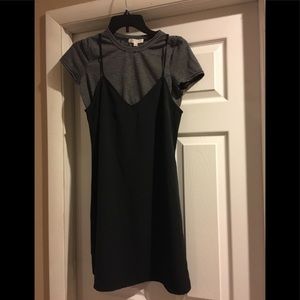 90’s inspired black dress.
